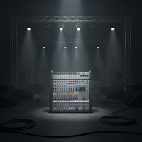 Console de mixage audio professionnelle S-1200 12 canaux en métal, alimentée, avec 320 DSP, Bluetooth 5, enregistrement USB, alimentation fantôme 48V, pour scène et KTV