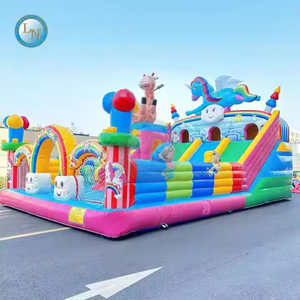 Combinación de trampolín inflable Arco Iris <span class=keywords><strong>castillo</strong></span> inflable <span class=keywords><strong>Bob</strong></span> <span class=keywords><strong>Esponja</strong></span> personalizado de fábrica - Product Image 5