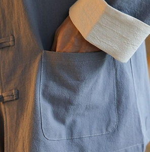 Traje de Kung Fu de lino y algodón para hombre, uniforme de artes marciales chinas, traje de meditación, manga enrollable, camisa con botones de rana, pantalones, atuendo para hombre, <span class=keywords><strong>M</strong></span>-5XL - Product Image 4