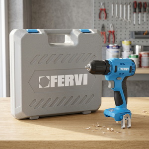 Taladro Eléctrico Inalámbrico FERVI 20V con Batería de Litio, Aplicación Industrial, Certificación GS, Compatible con OEM, Perforación en Madera de hasta 40mm, 35/55 - Product Image 3
