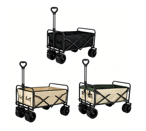 Customizable <b>Foldable</b> Easy Move <b>Cart</b> Heavy Duty Shopping <b>Cart</b> with Four-Wheel Platform Structure for Outdoor - Product Image 1