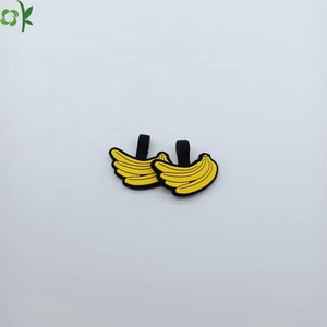 OKSILICONE personalizzato a forma di Banana in Silicone Pet Tag con portachiavi accessori <span class=keywords><strong>per</strong></span> animali domestici <span class=keywords><strong>per</strong></span> doppia faccia stampato cane gatto nome ID - Product Image 5