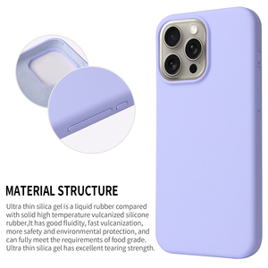 Nouvelle coque de téléphone en silicone liquide de mode pour <span class=keywords><strong>iPhone</strong></span> 15 <span class=keywords><strong>Pro</strong></span> Max antichoc étanche conception souple - Product Image 3
