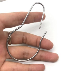 Bộ 12 thép không gỉ trượt vòng tắm rèm móc và móc cài kẽm mạ sắt khóa sản phẩm phần cứng - Product Image 2