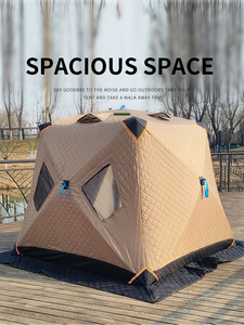 Carpa Cúbica Portátil para Invierno, con Aislamiento Térmico, para Pesca en Hielo, para 3 Personas, ATBD-1, Material Ecológico - Product Image 2