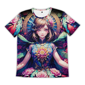 <span class=keywords><strong>Camiseta</strong></span> de anime de peso pesado de algodón con cuello redondo transpirable de verano personalizado con estampado DTG ajustado y recortado para hombre - Product Image 1