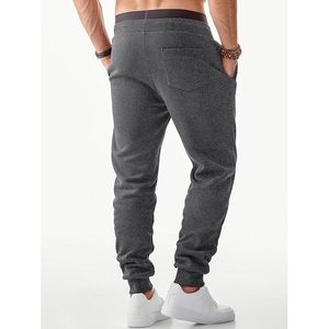 Pantalones Deportivos de Forro Polar para Hombre FOXA, Corte Ajustado, Cintura con Cordón, Pantalones Deportivos para Correr - Product Image 2