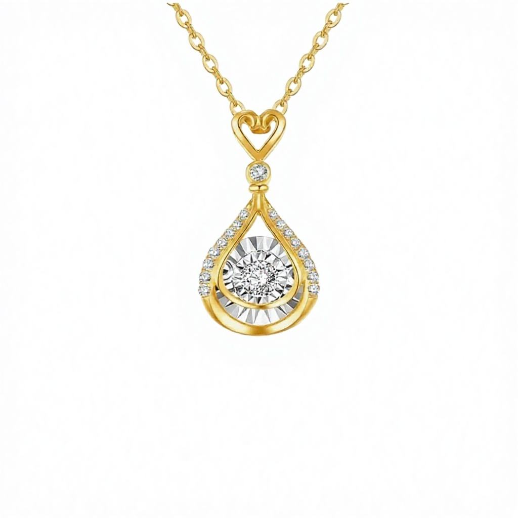 18K Yellow Gold+Lab Diamond