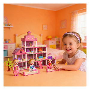 TOYSRUNNER DLHS0307 Kit d'assemblage de maison en puzzle en plastique PVC - Ensemble de meubles miniatures pour enfants - Product Image 3