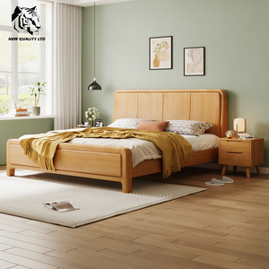 Cama de madera tamaño matrimonial, nueva, moderna, de fábrica china, la más barata, personalizable, gran stock, envío inmediato, muebles de dormitorio. - Product Image 2