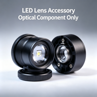 Lentille optique LED modulaire, lentille collimateur filetée en PMMA transparent pour puces SMD et COB 3535, angle de faisceau réglable de 15 à 90 degrés