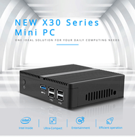 Mini PC Sin Ventilador, Cuatro Núcleos, J1850, J1900, N2930, N3510, Proyector Compacto, Computadora de Escritorio Personal con RJ45, USB, H-DMI, VGA
