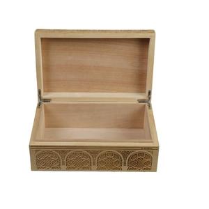 DS High Quality Handmade <b>Lacquer</b> American Style Carved Cedar Okouman Wooden Cigar Box & Fresh Box - Product Image 4