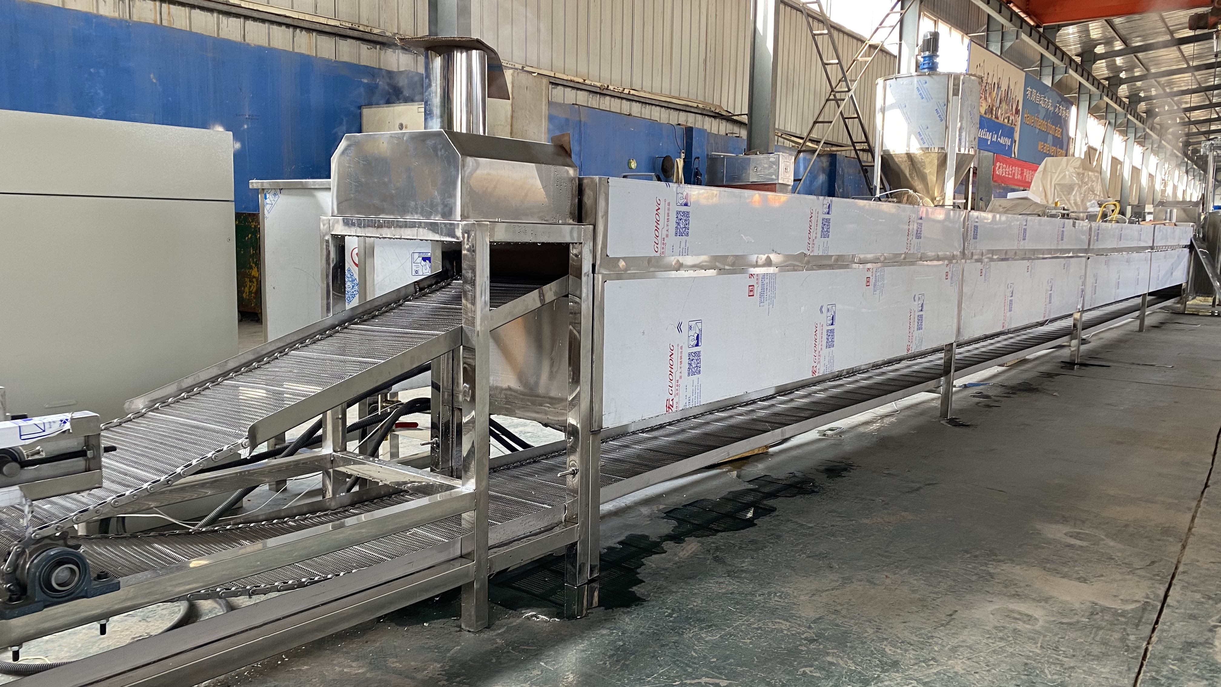 Full Automatic Maggi Instant Noodle Production Line Square Shape