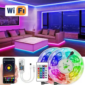 Smart Home Lighting decoration remote control panel or APP controlling WIFI control RGB Led tape light