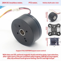Kit moteur CC brushless outrunner à arbre creux 2804 avec encodeur magnétique AS5600 et carte de commande SimpleFOCmini pour drones à nacelle