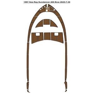 Suelo de Cubierta de Teca EVA para Barcos y Yates, Estilo Moderno, Instalación con Clic, para Sea Ray 400 Sundancer 1997, en Venta en eBay - Product Image 2