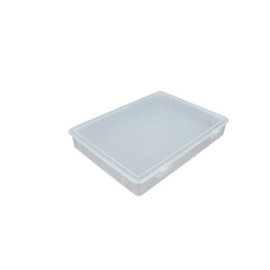 A4 Transparent <b>File</b> <b>Box</b> Rectangle 35x26x5cm Covered Document Organizer Storage Container For Birth Certificate Passport - Product Image 5