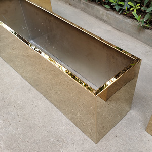 <span class=keywords><strong>Jardinière</strong></span> en <span class=keywords><strong>acier</strong></span> inoxydable de grande taille pour l'extérieur, pots à fleurs en métal doré, <span class=keywords><strong>jardinière</strong></span> classique en <span class=keywords><strong>acier</strong></span> <span class=keywords><strong>corten</strong></span> - Product Image 4