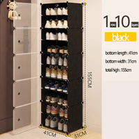 Meuble de rangement pratique pour chaussures, organisateur de chaussures pour maison locative, articles ménagers, couleur noir ou blanc
