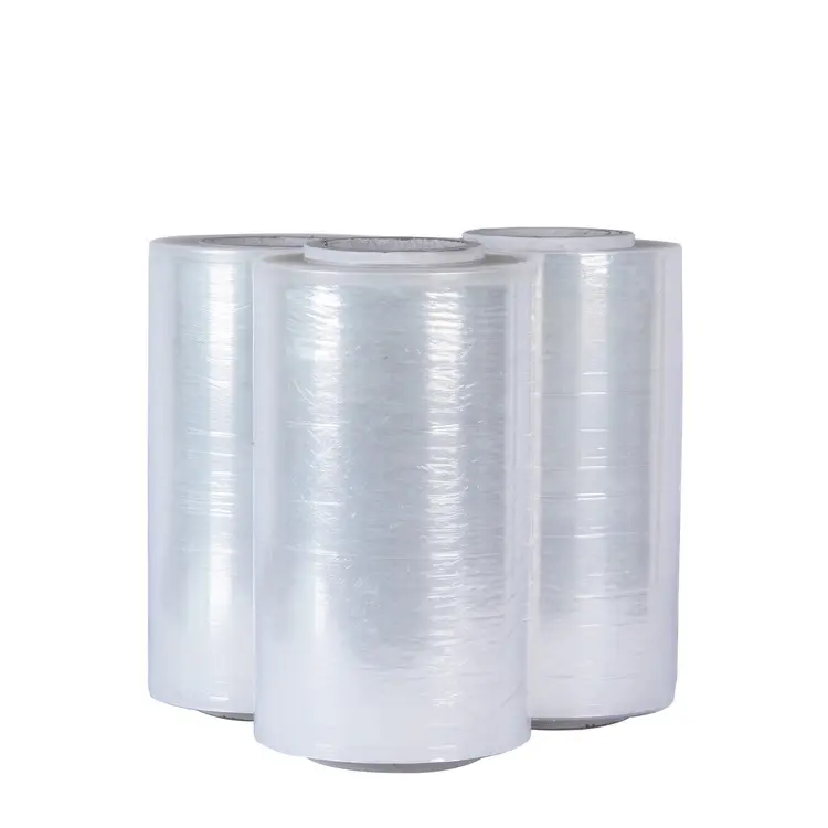 Involucro manuale Stretch Roll Film per imballaggio trasparente LLDPE plastica morbida a prova di umidità prezzo di fabbrica accettabile
