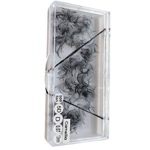 Boîte d'emballage de logo personnalisé d'éventails synthétiques 5D faits à la main de camélia pour des extensions de cils à volume libre fabriquées au Vietnam - Product Image 4