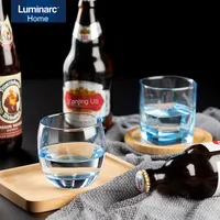 Fabricant Luminarc SALTO Tasse à eau en verre de luxe personnalisée de 320ml 350ml pour restaurant hôtel pour le dîner de boisson de jus