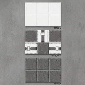 กระเบื้องผนังพอร์ซเลนหินอ่อนสีเทามันวาวขนาด300X450มม. 30x45ซม. 12X18นิ้วสำหรับการออกแบบตกแต่งภายในอาคารพาณิชย์ - Product Image 4