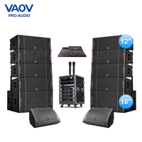 Système de sonorisation avec haut-parleur néodyme de 18 pouces, subwoofer professionnel, système de haut-parleurs en ligne