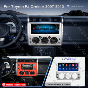 Cadre d'installation pour autoradio <span class=keywords><strong>DVD</strong></span> de 12,3 pouces |   Panneau multimédia GPS Carplay avec DSP Mirror Link pour TOYOTA Land Cruiser 2007-2013 - Product Image 4