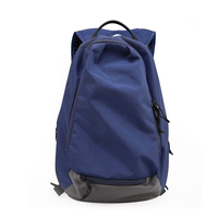 Sac à dos de sport authentique noir pour l'école primaire, avec pochette Airflow, fermeture biodégradable, option de transport pour les passionnés