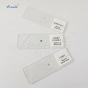 สไลด์สำเร็จรูปสำหรับกล้องจุลทรรศน์  แบบย้อมสีพิเศษ  แบบตัดกัน  สำหรับภาพสไลด์เลือดสัตว์ - Product Image 2