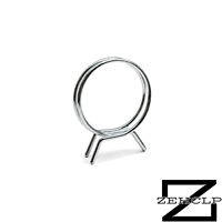 Collier de serrage à ressort double fil, zingué, à tension constante pour tuyau, tube, radiateur automobile, conduite de liquide de refroidissement et de carburant