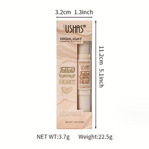 Stick de Maquillaje Corporal 2 en 1 <span class=keywords><strong>USHAS</strong></span>, Iluminador y <span class=keywords><strong>Contorno</strong></span> Facial en Barra, Lápiz en Crema para Contornear, Iluminar y Sombrear - Product Image 4