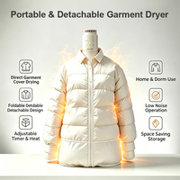 Machine à repasser les vêtements automatique, sécheuse à air chaud, mini fer à repasser pliable, sécheuse à vêtements portable, sécheuse à vêtements électrique
