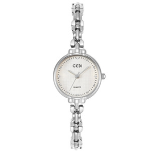 Reloj de cuarzo para mujer, reloj de pulsera con esfera redonda en tono dorado, reloj elegante de moda para uso diario - Product Image 5
