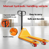 Montacargas Hidráulico Manual para Camiones, Carretilla Elevadora Pequeña de 2T 3T, Transpaleta para Carga y Descarga Hidráulica
