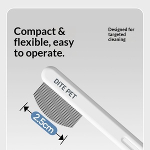 Peigne de toilettage pour animaux à poils longs, peigne à dents lâches pour chiens et chats, brosse démêlante à dents denses pour Golden Retriever et Border Collie - Product Image 4