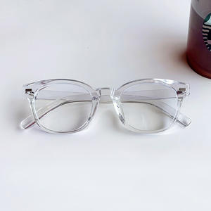 Lunettes anti-lumière bleue de style coréen avec monture noire, monture en PC, verres plats unisexes pour étudiants et usage quotidien - Product Image 3