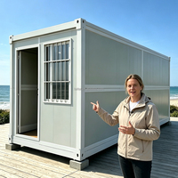 Casa/Oficina Contenedor Plegable Prefabricada de Lujo de 20 pies, de Alta Calidad y Bajo Costo, Fabricada en China