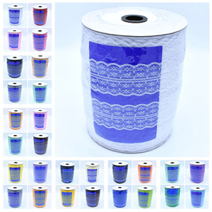 Vente en gros de dentelle au crochet multicolore de <span class=keywords><strong>4</strong></span>.5cm de haute qualité avec ruban tissu d'habillage de ruban de dentelle blanche - Product Image 6