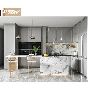 Prodeco lemari dapur Model baru, lemari dapur kecil dan wastafel dengan aksesori penyimpanan untuk rumah tangga