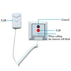 El más nuevo sistema de campana de llamada para el cuidado del hospital en casa de ancianos cuidador de sala buscapersonas sistema de llamada de enfermera de emergencia - Product Image 6