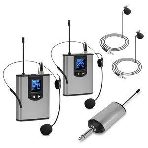 GPUB A2 UHF wireless mic system professional cordless microphones wireless lavalier microphone for live