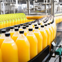Machine de remplissage automatique industrielle à pompe haute pression pour bouteilles de jus de mangue, de raisin et de pêche, et de boissons en eau pure, avec moteur électrique et engrenages