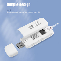TIANJIE Mini Dongle 4G Desbloqueado, USB LTE Ufi, Router Inalámbrico de Datos Móviles, Tarjeta de Red Wifi, Módem Hotspot con Ranura para Tarjeta SIM