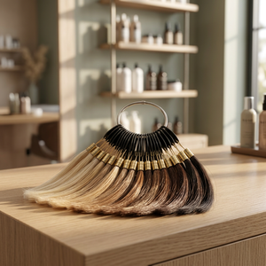 Anillo de Muestras de Color de Cabello para Accesorios de Extensiones de Cabello, Colección de Cabello Europeo Liso 100% Humano, Todos los Colores - Product Image 3