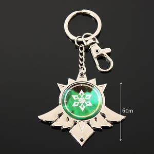 LLavero de Anime Genshin Impact, accesorios de ojo de Dios, bolso colgante de metal, novedad de <span class=keywords><strong>2022</strong></span> - Product Image 3