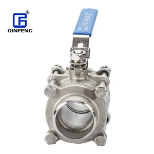 Ball Valve Ball Valve QINFENG Industrial Stainless Steel SS304/SS316L Manual Socket Weld 1000WOG 3PC Ball Valve