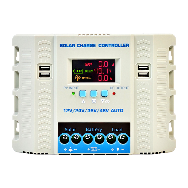 Manufacturer's Direct Sale 80A with USB Automatic Recognition 12V24V36V48V PWM Photovoltaic Solar Controller